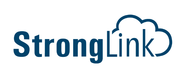 stronglink logo blue dark
